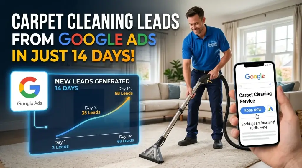 Carpet Cleaning Leads From Google Ads in 14 Days 1